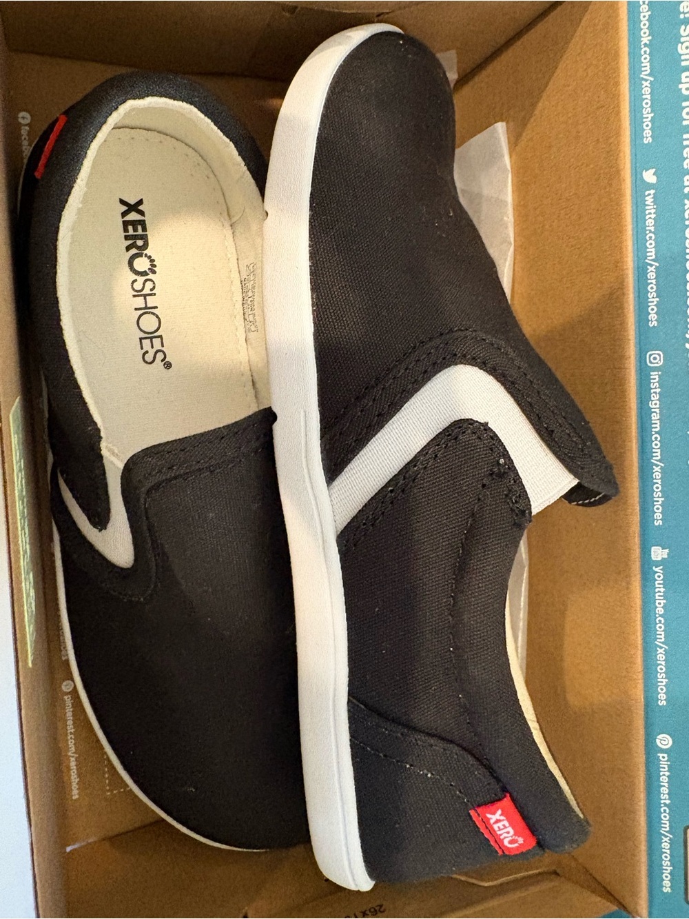 Xero Shoes Kids Black Dillon Slip-On